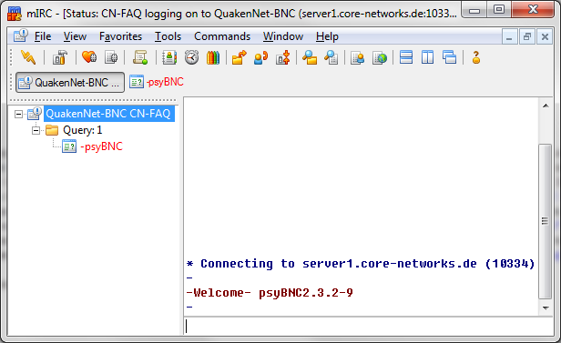 mIRC Connected
